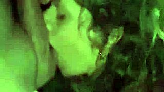 amateurs on her knees for creampie blowjob