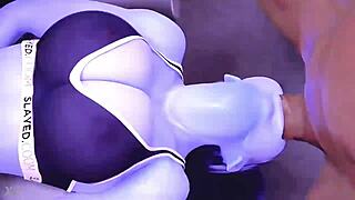 Widowmaker's big ass and tits intensely fucked by monster cock in HMV diamonds