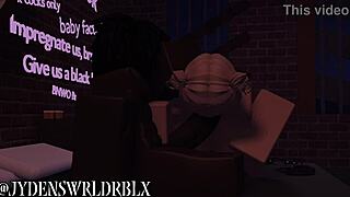 white blonde girl wanders into the hood to find big black cock