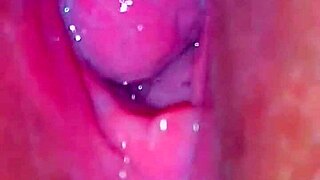 closeup view: husband teasing wife's juicy pussy