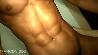 Asian hunks engage in a muscular threesome