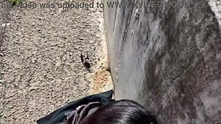 i watch this hot chubby girl fuck in the street