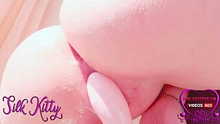 Intimate Close-Up of Female Using Toy for Intense Moans and Big Climax