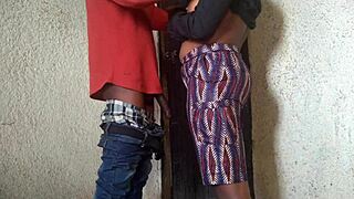 Desire takes over, fuck on the bed!