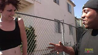 I watch punk babe in fishnets striptease before her pussy is blacked