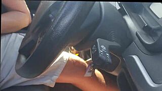 Hot hitchhiker sucks dick for motel ride and creampie