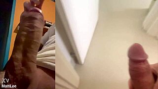 Guy jerks off his 19 cm monster cock in pov solo