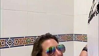 Quiet Moments In Public Restaurant Toilet