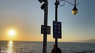 Artemisia Love And Romeo Mancini Fuck In Santa Monica 2021 With Deepthroat And Cum In Mouth