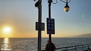 Artemisia Love And Romeo Mancini Fuck In Santa Monica 2021 With Deepthroat And Cum In Mouth