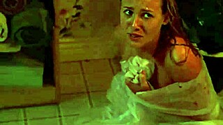 Tania saulnier sexy shower girl shower scene - small 18+ville english
