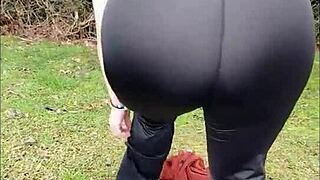 Walking With My Stepmom Without Panties