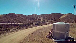 i'm watchin these big titted dykes havin a wonderful lesbian action includin scissorin outdoors under the clear blue sky