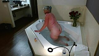 Dawnskye1962 Update 125: Hotel Room Jacuzzi Jerk Off Instructions with Big Natural Tits