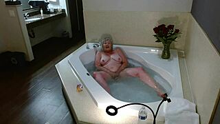 Dawnskye1962 Update 125: Hotel Room Jacuzzi Jerk Off Instructions with Big Natural Tits