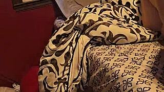 Five months pregnant MILF eats cum and fills her holes