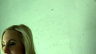 Busty blonde flashing tits in public stairwell POV! So hot 😍