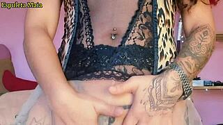 Beautiful Brunette Shows Stuffed Panties And Twerks For Camera