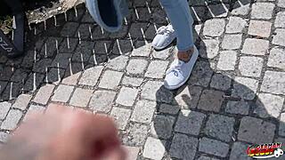 German Scout Interviews Skinny Mature Actress