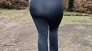 Walking With My Stepmom Without Panties