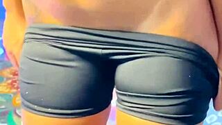 Carioca Big Dick Oils My Body, Massages Shaved Pussy, Then Assfucks Until Cum