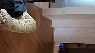 couple gets spied on with hidden cam in living room 😏