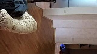 couple gets spied on with hidden cam in living room 😏