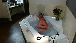 Dawnskye1962 Update 125: Hotel Room Jacuzzi Jerk Off Instructions with Big Natural Tits