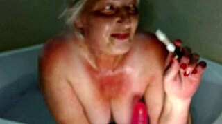 Dawnskye1962 Update 125: Hotel Room Jacuzzi Jerk Off Instructions with Big Natural Tits