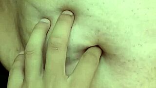 exploring a milf's navel with sensual touches