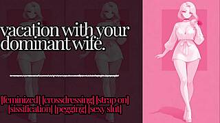 Domme Commands Feminization with Strapon and Buttplug for Kinky Roleplay!