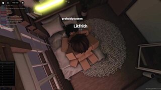 A shy fan gives me her body to fuck her as I want in roblox litfrith.