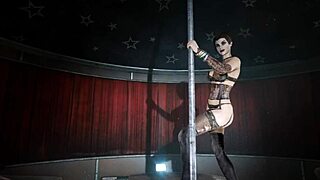 Dancing Striptease With Clothes Ripped