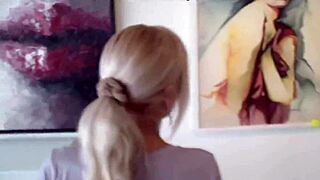 raunchy amateur girlfriend vid with blonde fucked in toilet