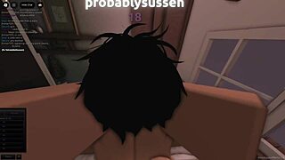 A shy fan gives me her body to fuck her as I want in roblox litfrith.