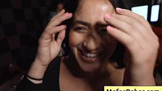 Busty Brunette Slut NIA BLEU FUCKED by Brett Maker During Band Rehearsal