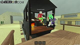 She goes AFK and the group fucks her in a gangbang