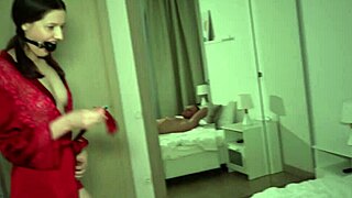 Skinny girl delivering hardcore blowjob skills