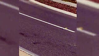 Fucking My Dildo Outside Neighbors House