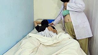 Muslim bbw doctor gets anal boned by desi indian patient in cowgirl style with loud moans