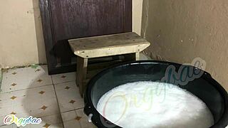 weekend laundry as a house wife 2, nothing naughty here