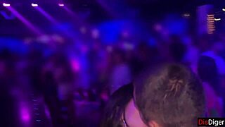 picked up a student for a wild all-holes fuck in the night club's toilet