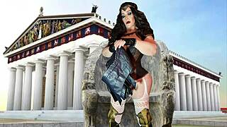 Granny Wonder Woman Goddess Gilf Missionary Fucked & Creampied