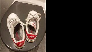 Thirty minute visit in Marion's home with shoe and sneaker focus