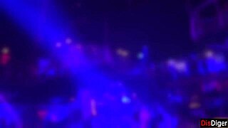 picked up a student for a wild all-holes fuck in the night club's toilet