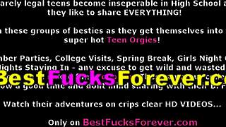 Slutty Teen Pals Fuck Personal Trainer at Gym Workout