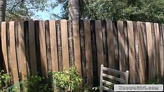 Great Ass Teen Girlfriend Fucks Outdoors Pov