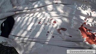 Great Ass Teen Girlfriend Fucks Outdoors Pov