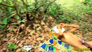 She gets sweet ass fucking in doggystyle position