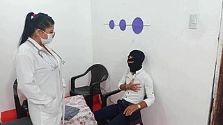 I fucked my patient in the hospital, her tits bounced.